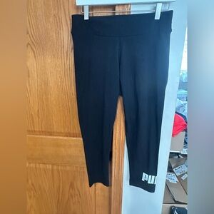 Puma Women's Black Leggings with Logo
